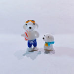 ornements maison figurines animaux céramique couleurs variées cartoon motifs simples