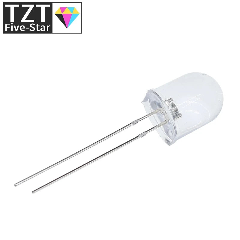 ampoule led transparente 10mm ronde couleurs moderne ultra lumineuse