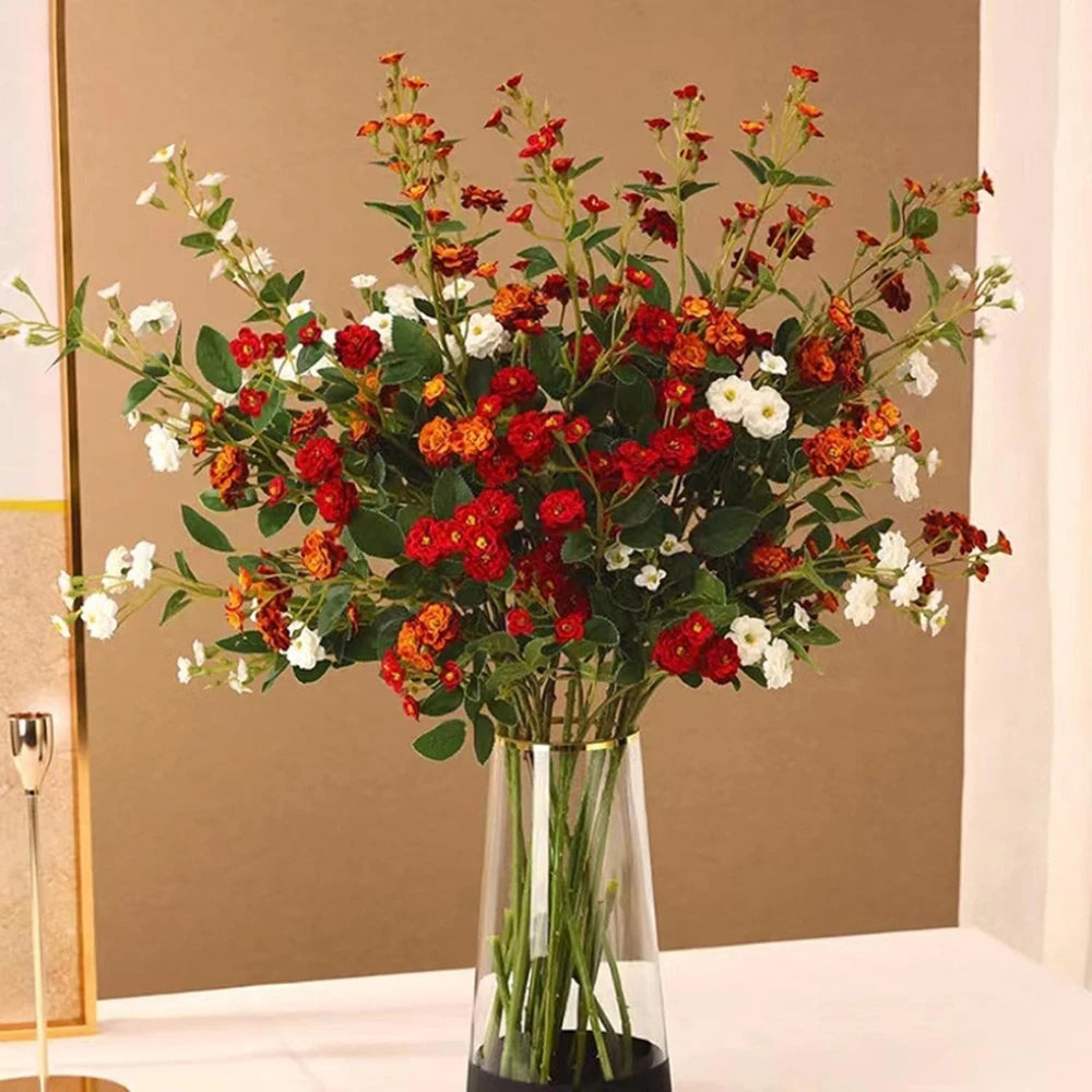bouquet artificiel marguerites fleurs soie modernes intérieur décoration mariage anniversaire baby shower