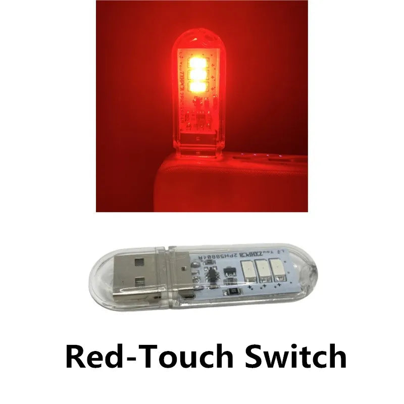 lampe led rechargeable transparente moderne adhésif usb tactile 60lm blanc jaune points lumineux
