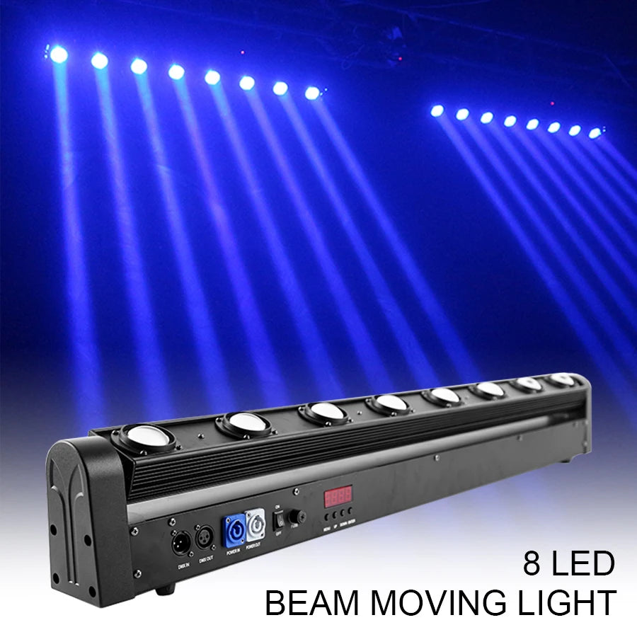 projecteur led scène dmx noir moderne boutons contrôle affichage numérique 96w 90v240v