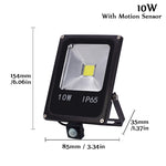 projecteur led motion sensor 10w 30w 50w ip65 moderne acier inoxydable clips extérieur