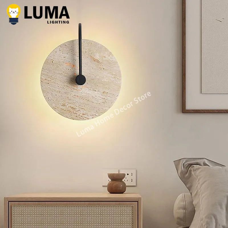 Applique murale allumée avec éclairage LED chaud