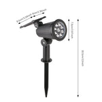 projecteurs led solaires réglables jardin extérieur moderne noir jaune violet vert
