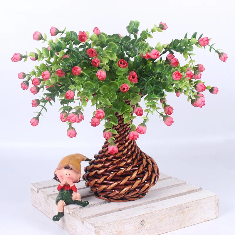 bouquet fleurs artificielles soie multicolore decoration maison jardin anniversaire mariage festiveextérieur moderne