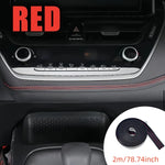 bande decorative adhésive polyuréthane noir rouge bleu blanc intérieur voiture