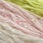 tissu dentelle brodée pois 3d tulle maille jacquard rayé été vocation plage blanc rose
