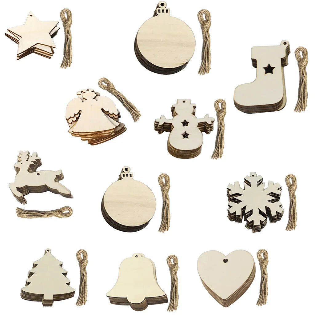 Kit décoration DIY Noël avec pinceaux et peintures suggérés