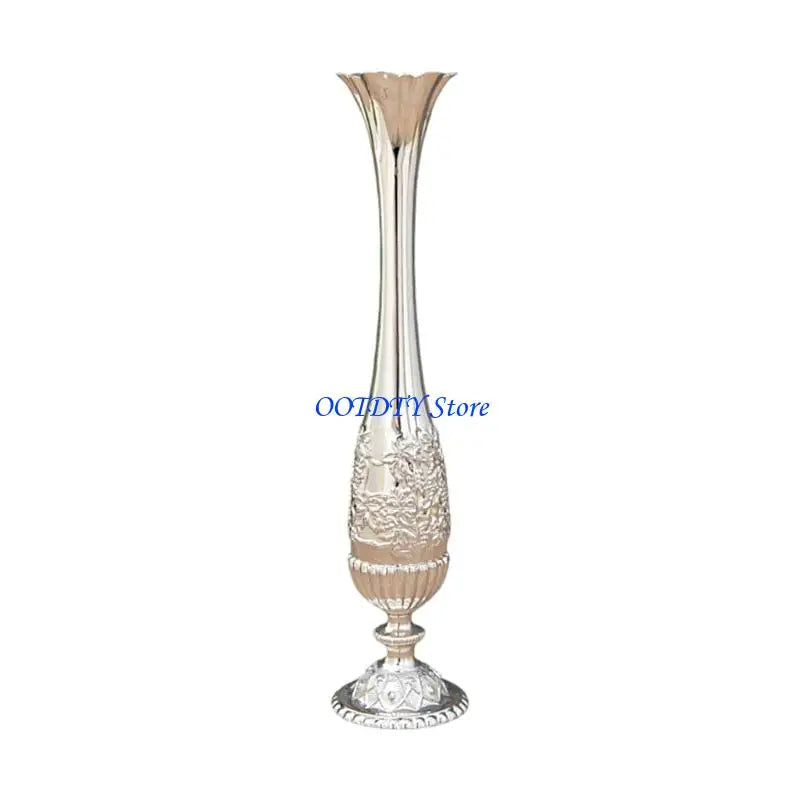 vases métal bronze argent or motifs floraux texture grungée classique élégant