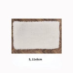coussins décoratifs fourrure animaux rose clair blanc moderne doux lapin chat nuage