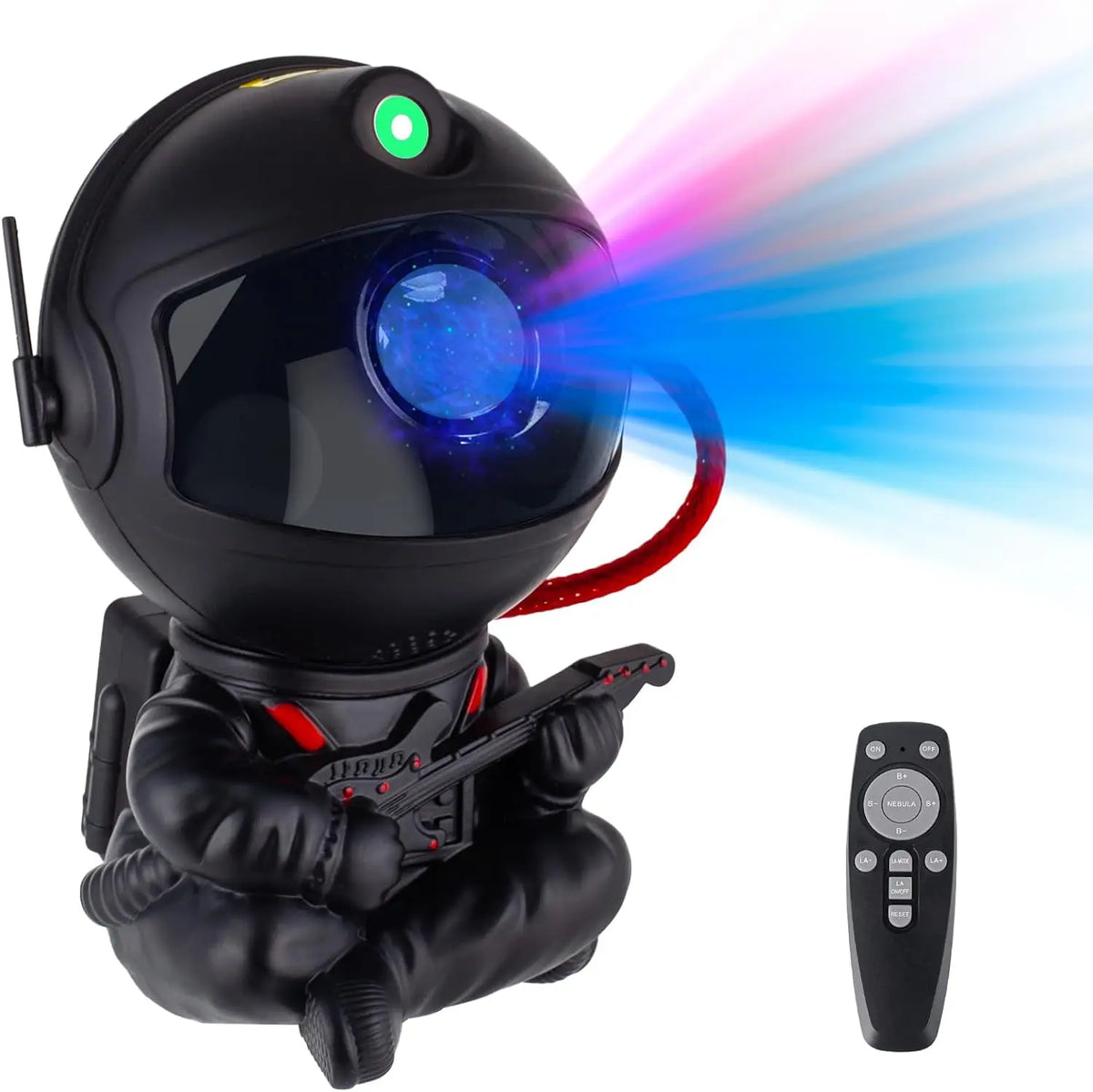 projecteur étoiles robot guitare galaxie moderne veilleuse led noir télécommande chambre enfant decoration chambre