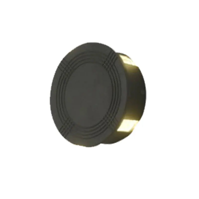 applique murale led moderne noir rayures horizontales éclairage bidirectionnel ip65 verre trempé