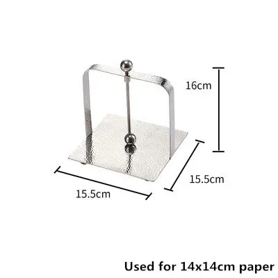 porte serviettes table cuisine métal doré argent moderne élégant distributeur mouchoirs papier décor maison