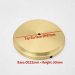 base lampe cuivre doré moderne lisse brillant 100mm 222mm 30mm 40mm