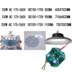ampoules led 100w 150w 200w ip65 floodlights électronique circuits intégrés vert aluminium contemporain