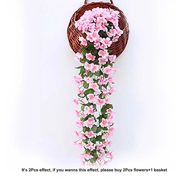 guirlande artificielle roses violettes blanches modernes décoration intérieure extérieure mariage anniversaire festive