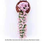 guirlande artificielle roses violettes blanches modernes décoration intérieure extérieure mariage anniversaire festive