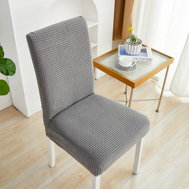 housse chaise moderne tissu extensible protecteur siège salle manger banquet