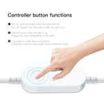 ruban led flexible cob blanc wifi intelligent télécommande adaptateur secteur salon