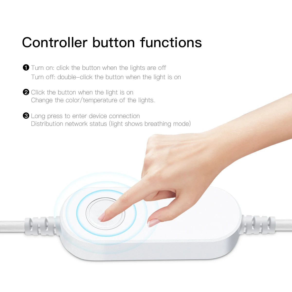 ruban led flexible cob blanc wifi intelligent télécommande adaptateur secteur salon