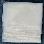voile mariée blanc strass classique élégant bridal veil crème écru soirée