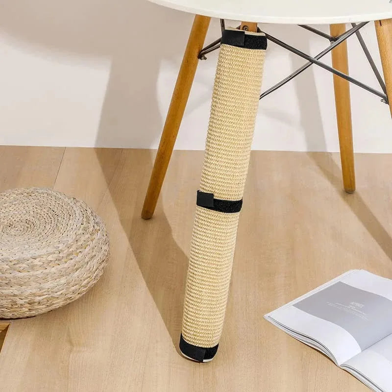 griffoir chat tapis sisal fibreux protection meubles adhésif beige noir moderne tressé sécurisé