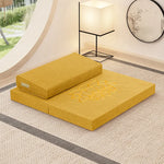 coussin méditation marron fleur lotus coton confortable yoga zen relaxation