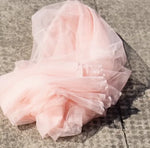 ruban mariage vert clair blanc gris moderne élégant tulle fin translucide haute qualité antidérapant