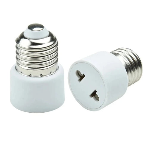 adaptateur culot E27 blanc moderne adhésif durable base lampe universel US EU