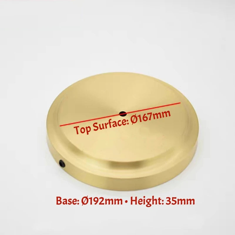 base lampe cuivre doré moderne lisse brillant 100mm 222mm 30mm 40mm