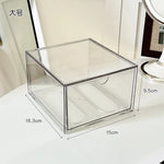 boîte rangement cosmétique transparente acrylique anti poussière tiroirs empilable moderne minimaliste