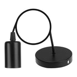 lampe suspendue moderne câble électrique 0.5m 0.8m 1m 1.5m blanc noir chrome