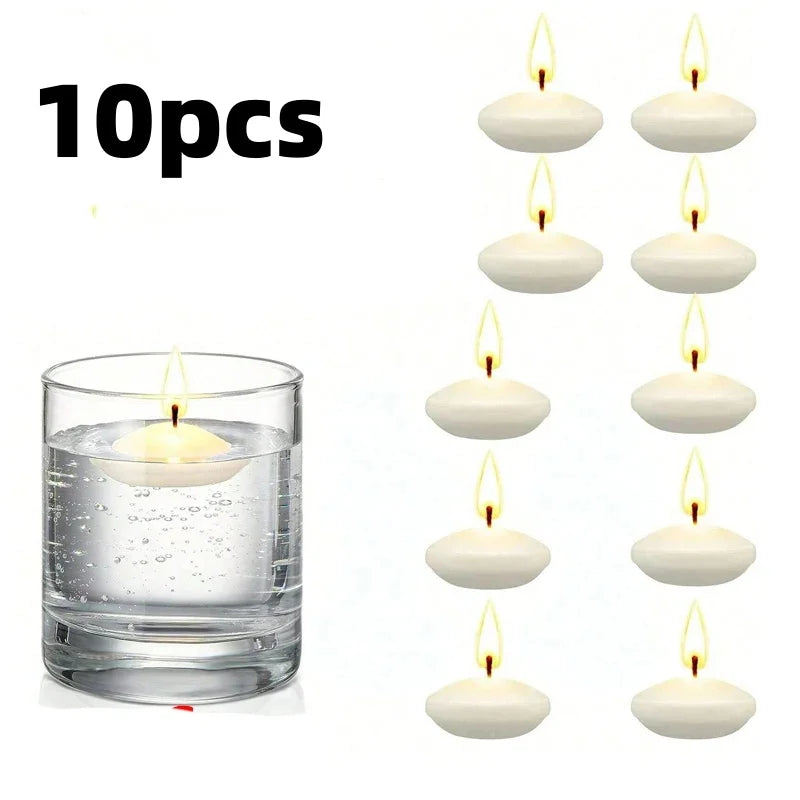 bougies flottantes blanc opaques modernes baignoire décoration st valentin mariage 10 16 pièces