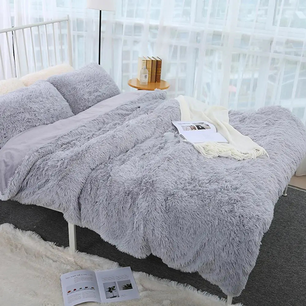 couverture peluche douce rose clair gris violet vert pastel confortable