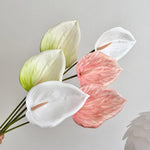 fleurs artificielles anthurium rose blanc vert violet rouge modernes mariage anniversaire intérieur