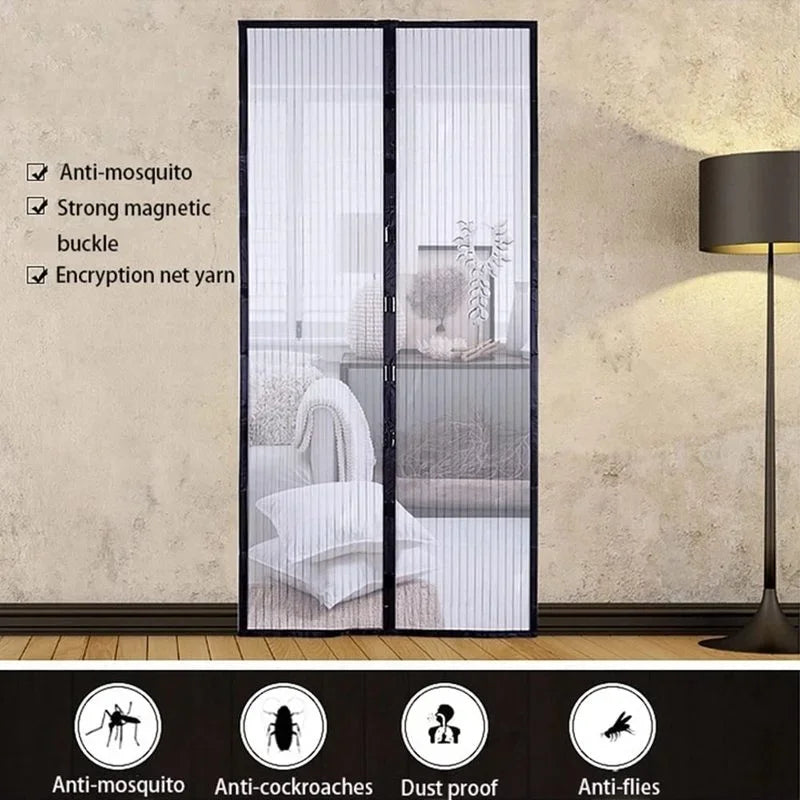 rideau moustiquaire noir velcro anti moustiques porte cuisine 80x210cm 90x210cm moderne