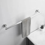 porte serviettes mural acier inoxydable or argent noir lisse moderne fixations vis serviette