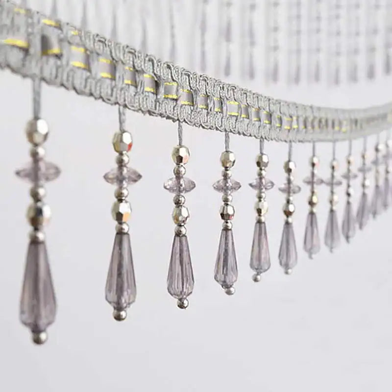 ruban decoratif pendantes broderie fine violet bleu clair doré rouge classique élégant