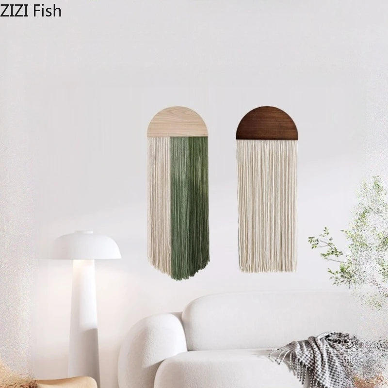 rideau franges vert moderne minimaliste textile opacité chambre salon decorationintérieur