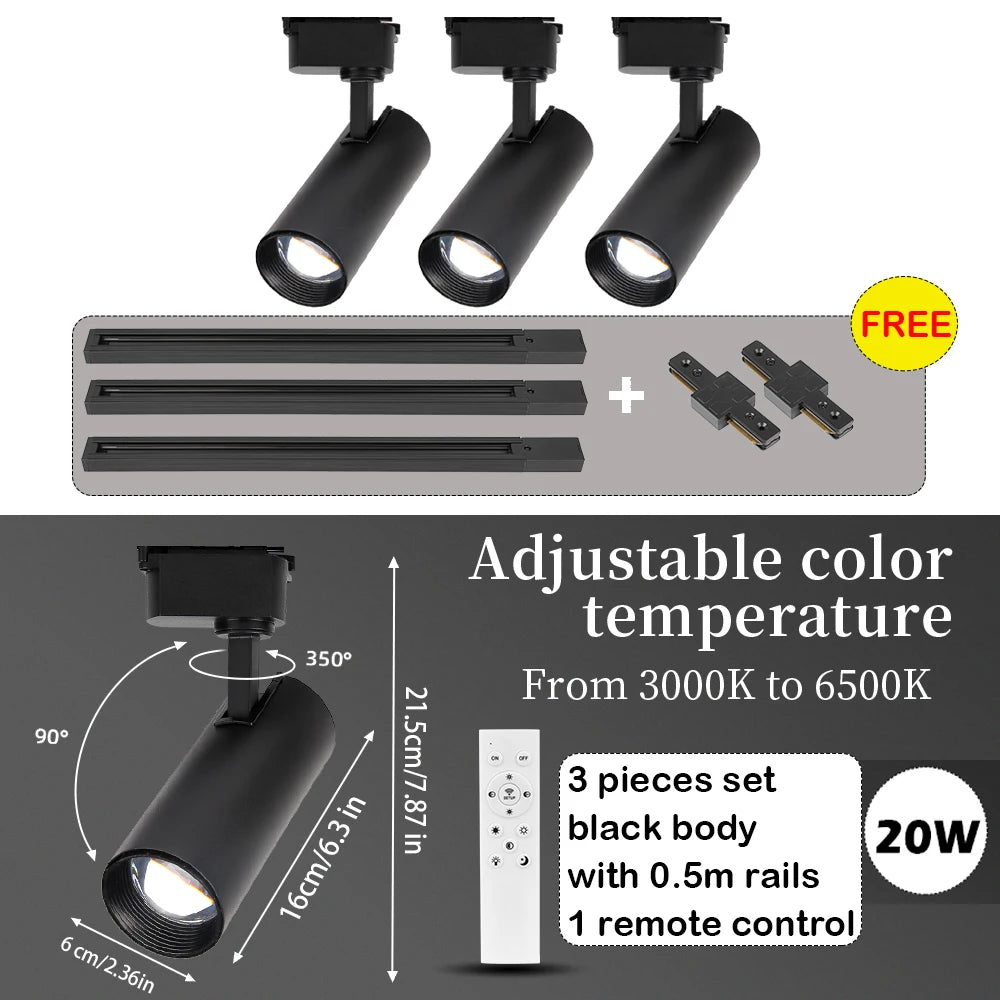 spots led dimmables télécommande moderne noir lisses opaques éclairage urgence certification rohs ccc