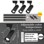 spots led dimmables télécommande moderne noir lisses opaques éclairage urgence certification rohs ccc