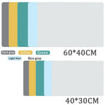 tapis table silicone opaque moderne 60x40cm 40x30cm vert jaune gris bleu