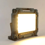 lampe solaire d'urgence bleu noir moderne grille led panneaux solaires camping auto ip65 abs
