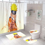 rideau douche tapis bain dragon ball personnages mangas moderne multicolore polyester