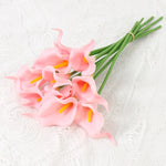 bouquet fleurs artificielles calla blanches vase décoration mariage fête maison