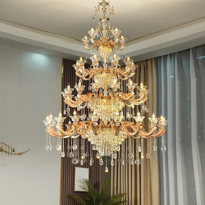 Lampe Suspendue Cristal Salon Étude Chambre Interrupteur Marche Arrêt Design Moderne Élégant
