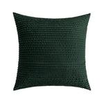 coussins décoratifs modernes nordique vert olive motif plissé texture polyester 45x45cm