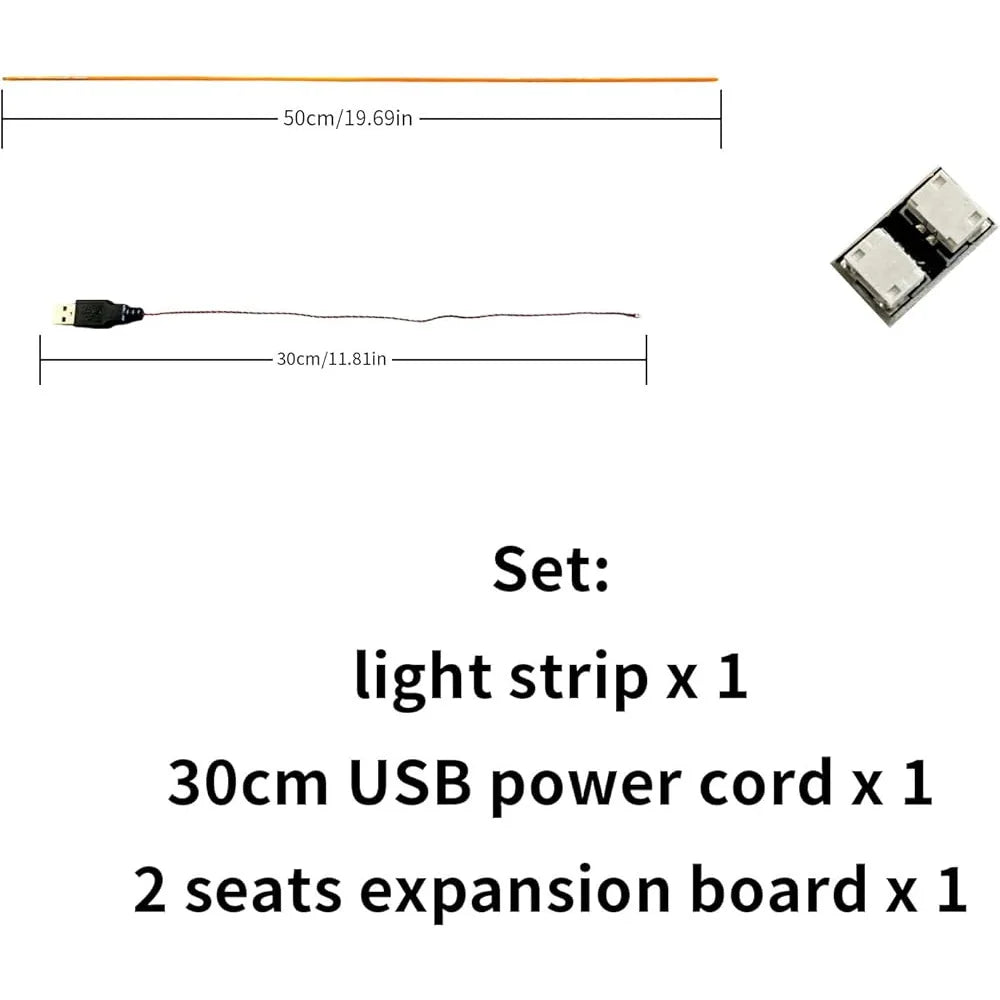ruban led bleu vert rouge moderne câble usb 30cm carte extension deux broches
