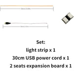 ruban led bleu vert rouge moderne câble usb 30cm carte extension deux broches
