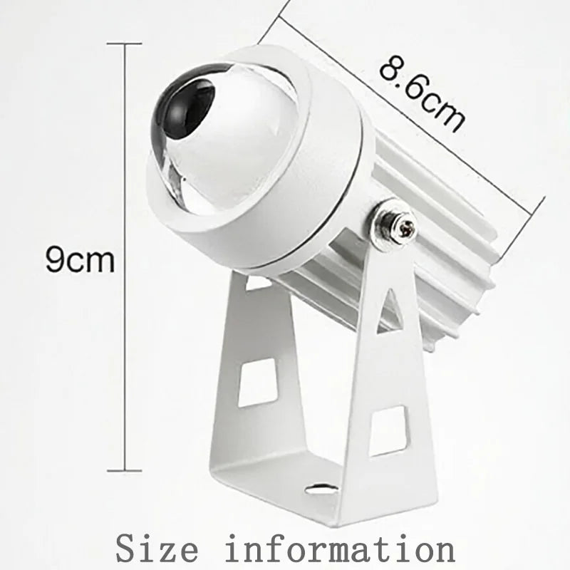 projecteur led moderne 9w blanc opacité extérieur intérieur vde ul rohs